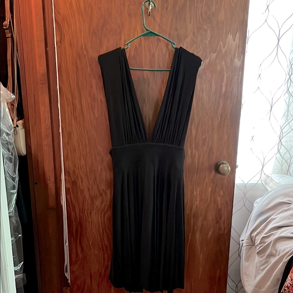 White House Black Market Black Plunge Sundress